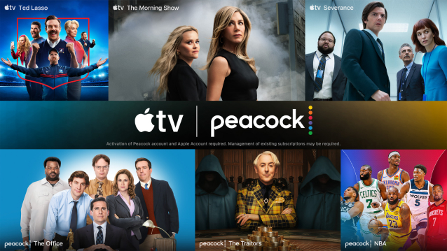 Header image for Apple TV and Peacock Bundle
